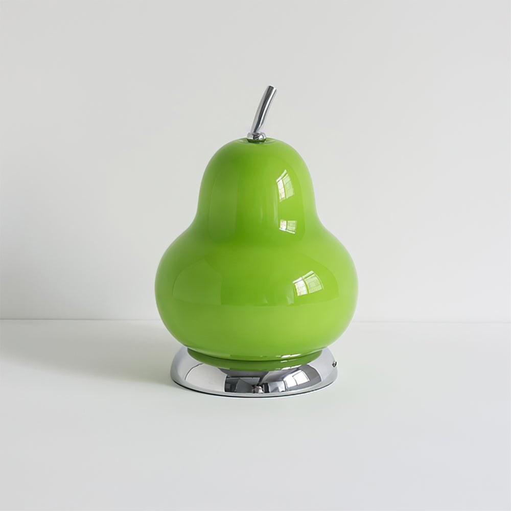 Pear Glass Built-in Battery Table Lamp - Lumpaz