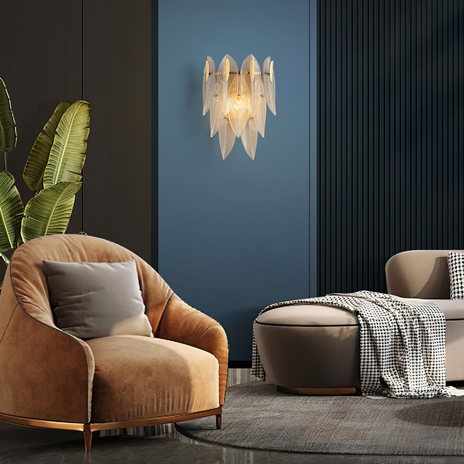 Giulia Brass Wall Lamp - Lumpaz