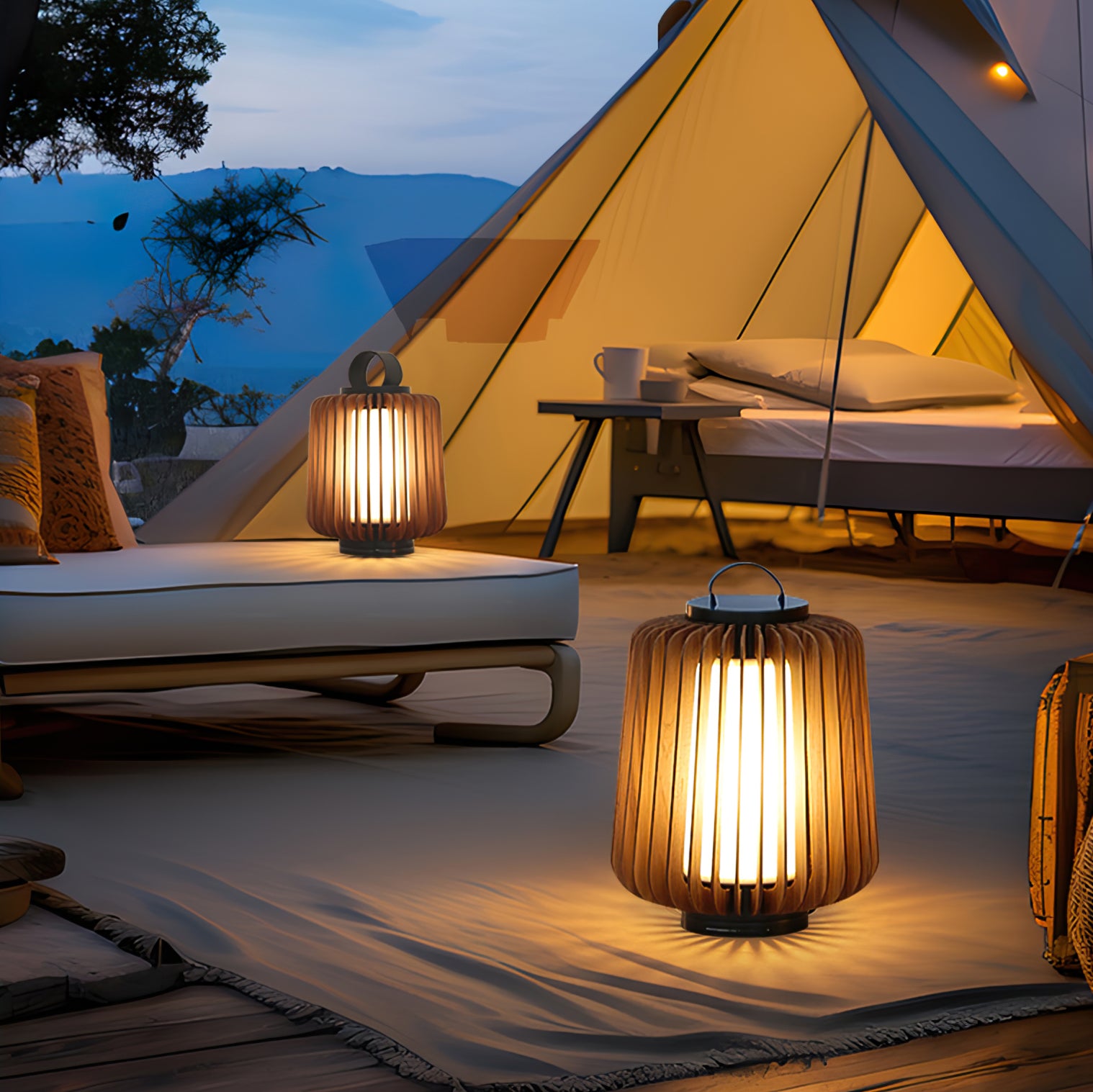 Legno Outdoor Table Lamp - Lumpaz
