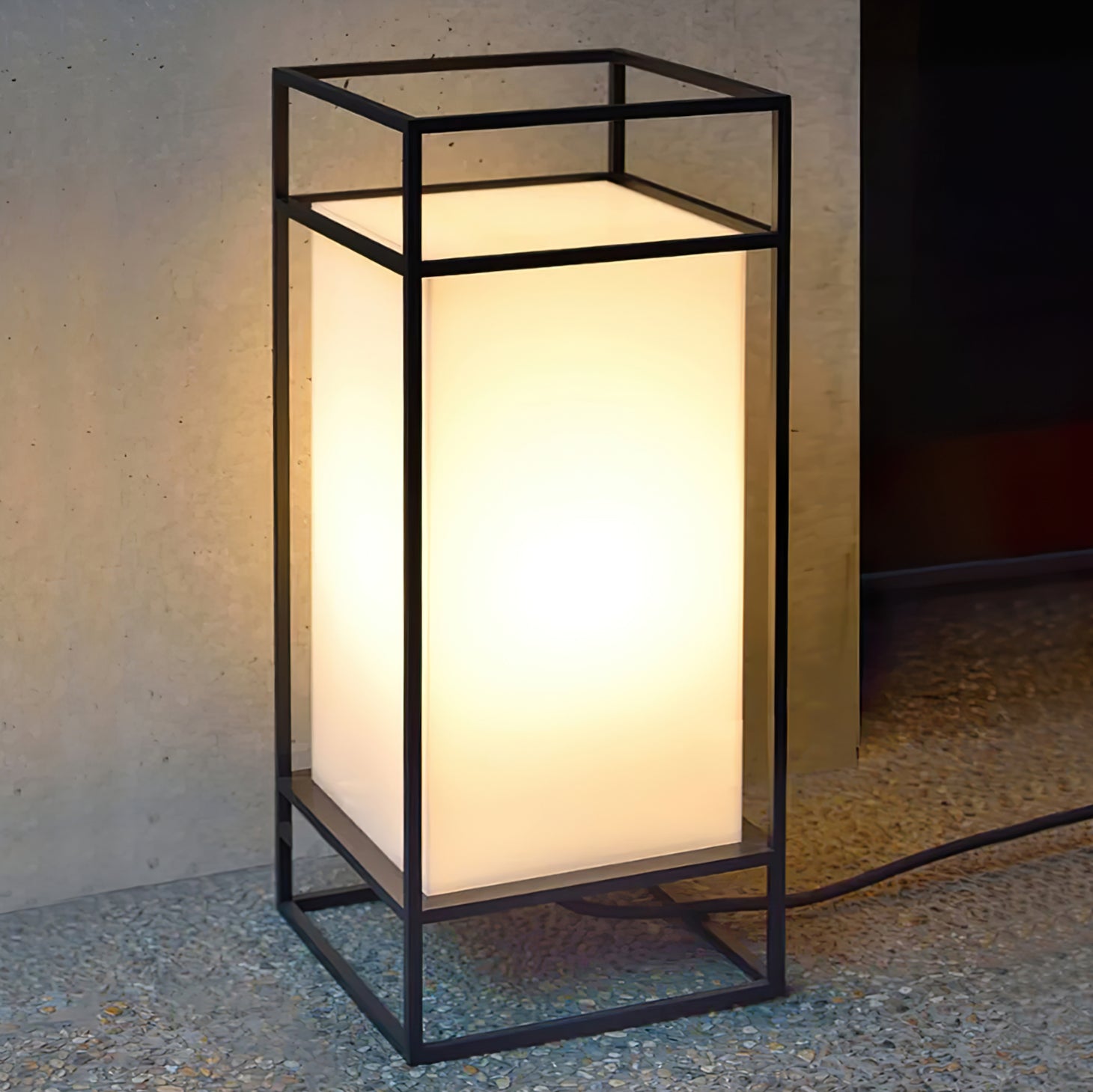 Cleo Lantern Outdoor Table Lamp - Lumpaz