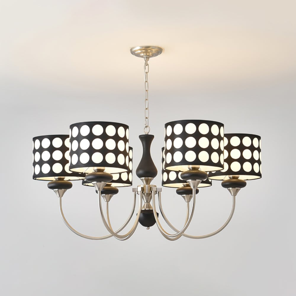 Black Polka Dots Chandelier - Lumpaz