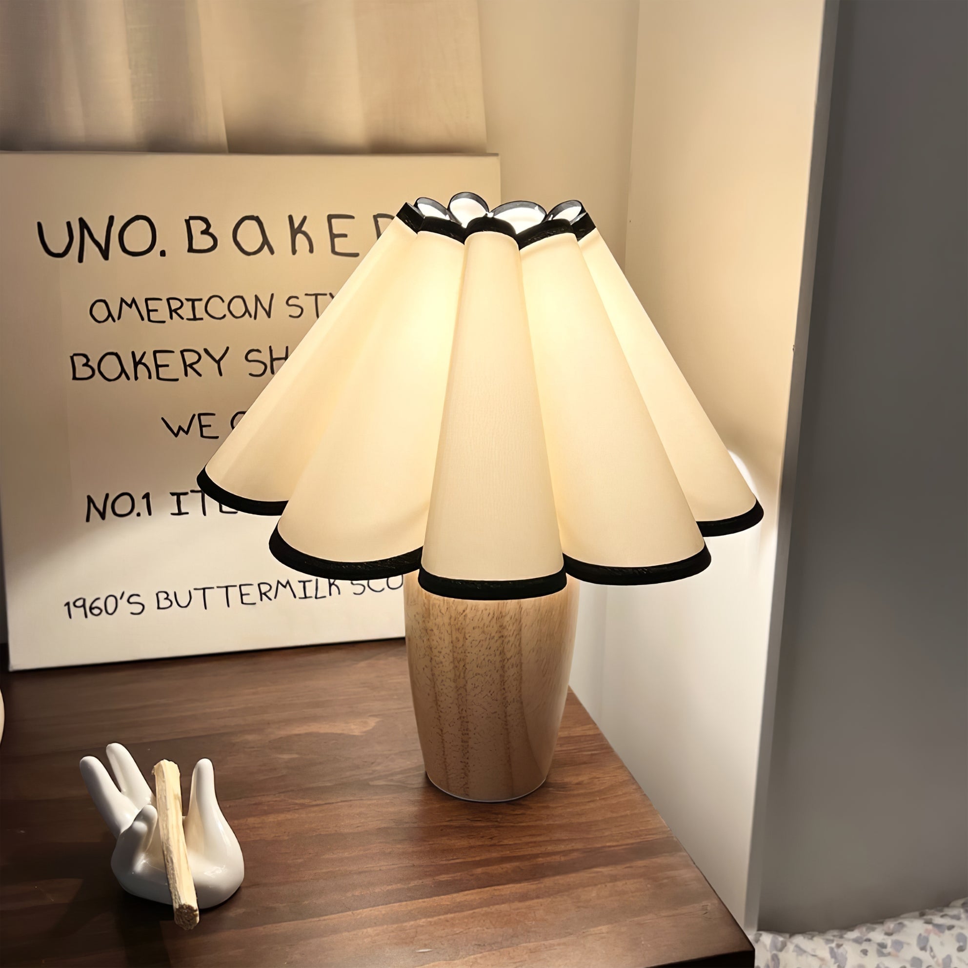 Vintage Fluted Table Lamp - Lumpaz
