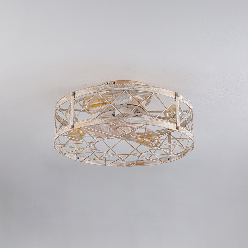 Davian With Remote Ceiling Fan Lamp - Lumpaz