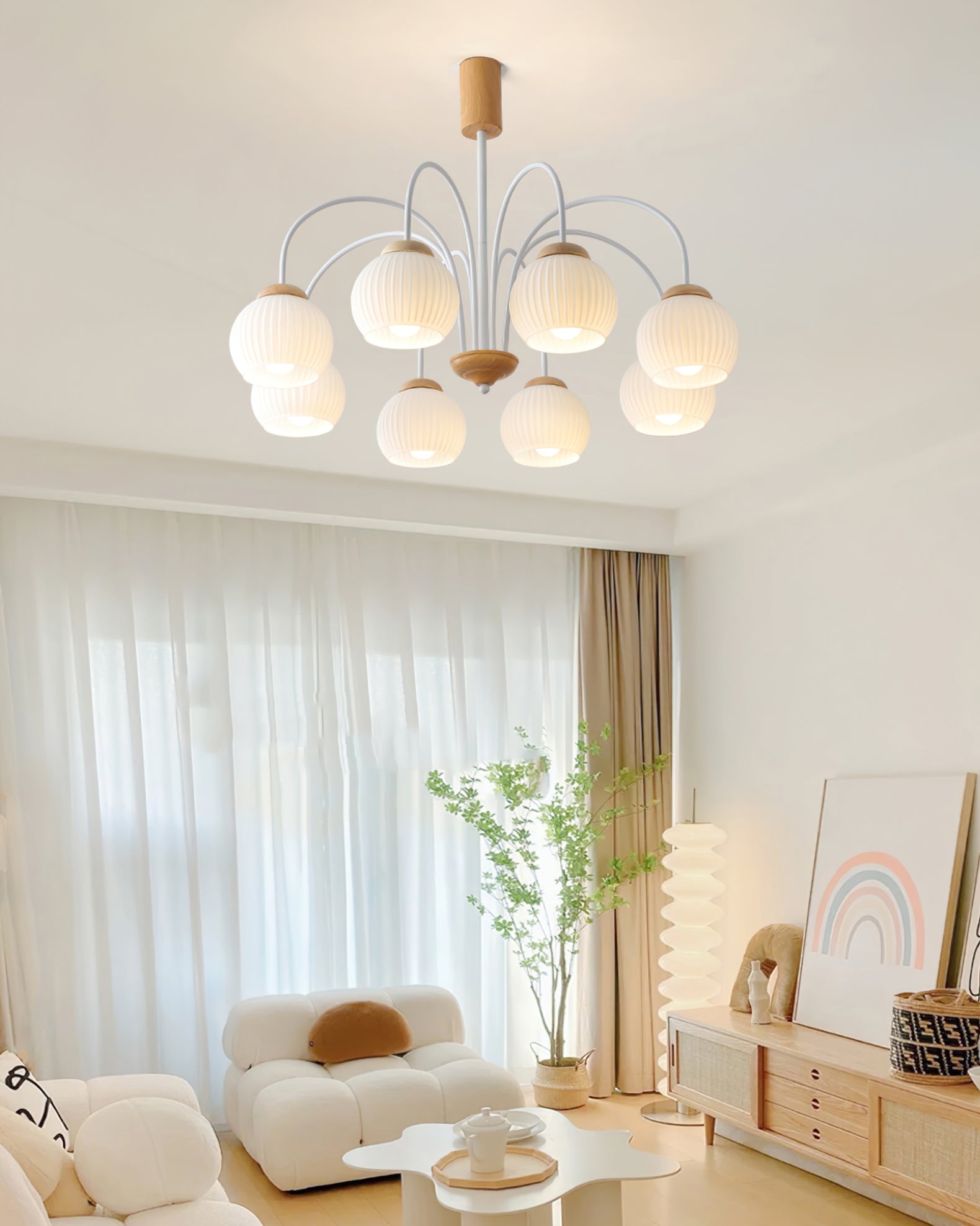 Molecural Wood Chandelier - Lumpaz