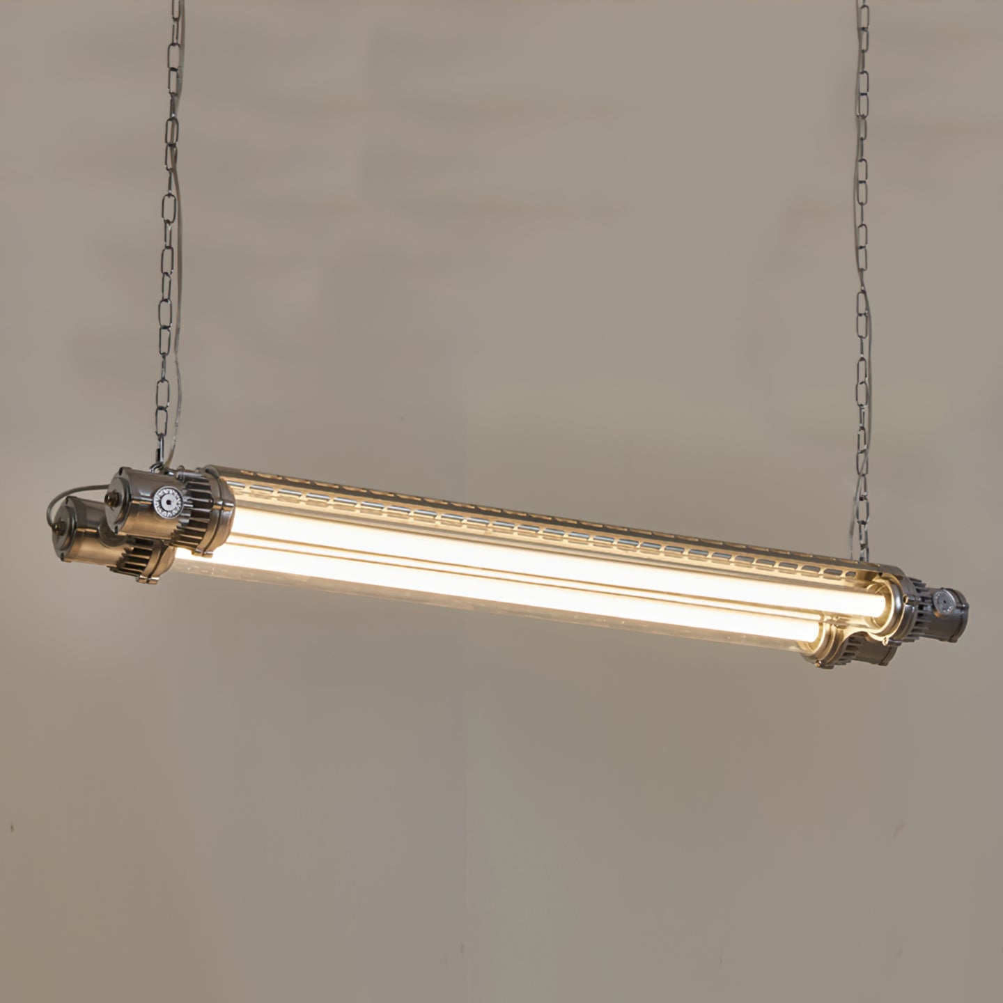 Double Tube Silver Chandelier - Lumpaz