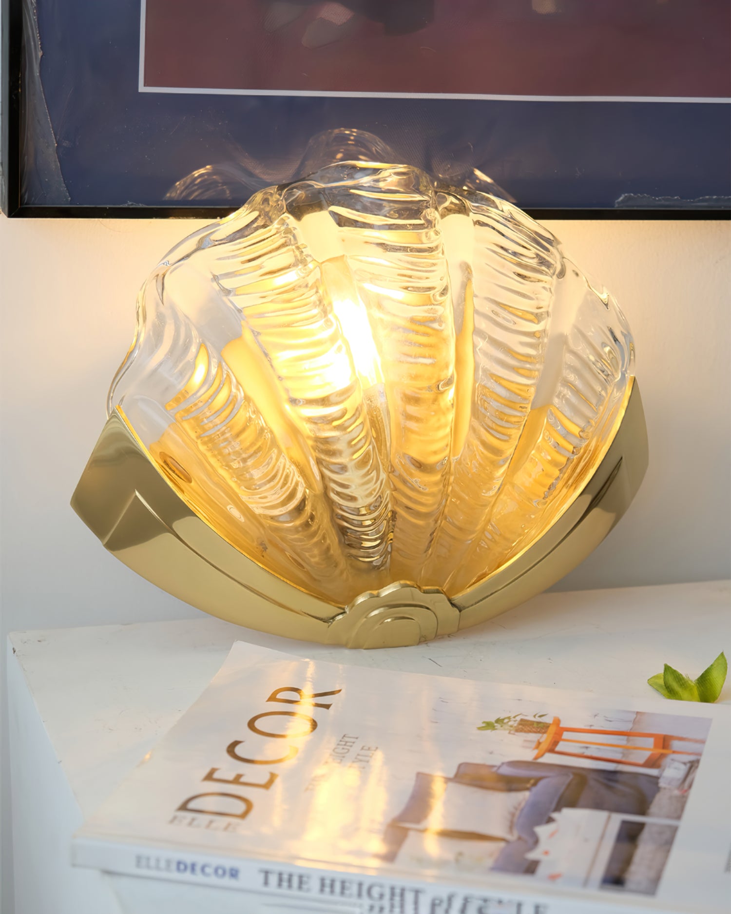 Shell Brass Wall Lamp - Lumpaz