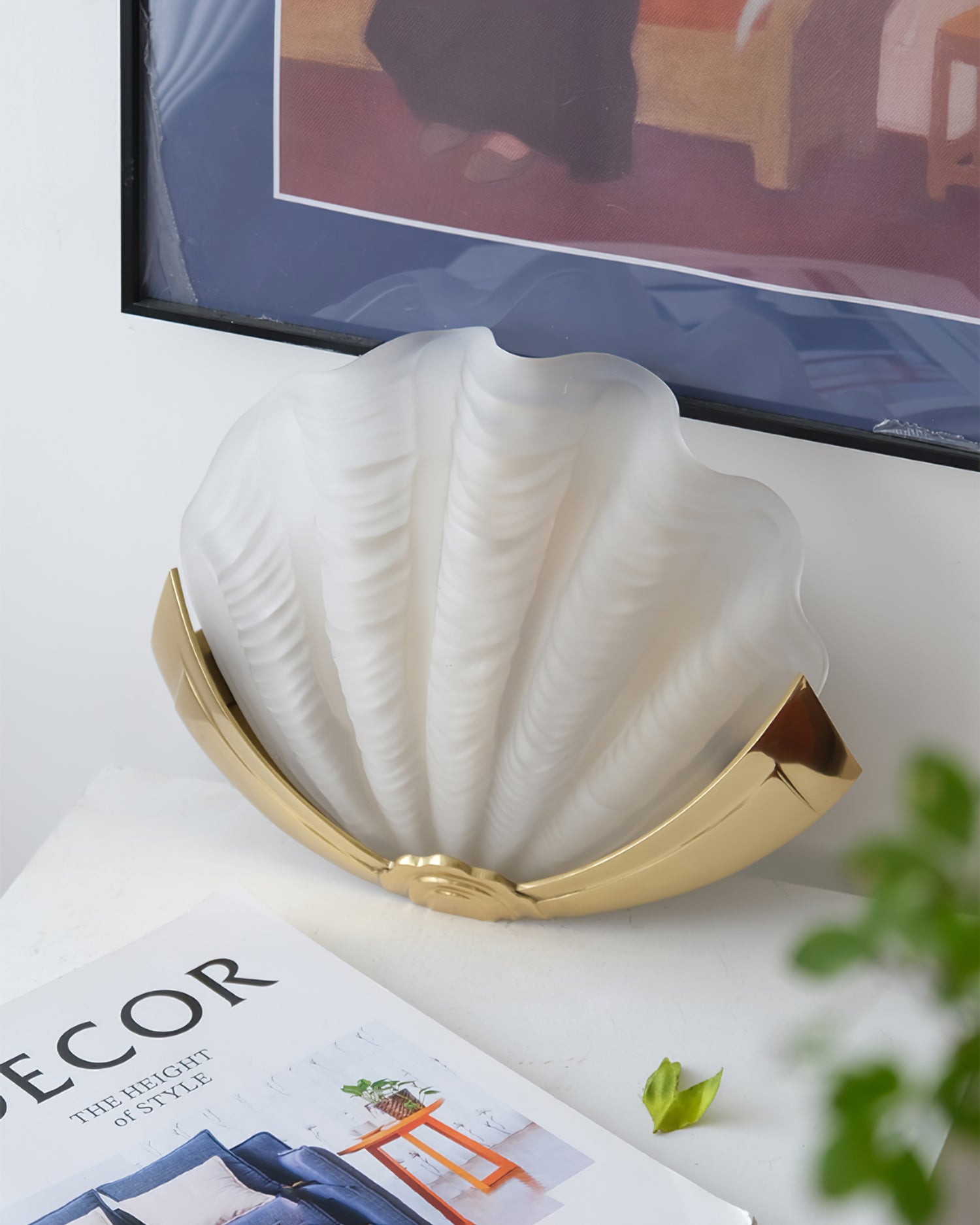Shell Brass Wall Lamp - Lumpaz