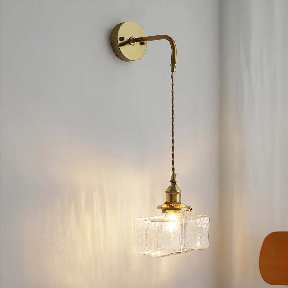 Jewel Glass Brass Wall Lamp - Lumpaz