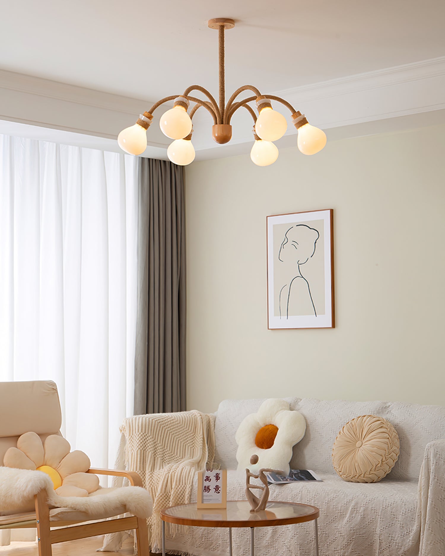 Hemp Rope Chandelier - Lumpaz