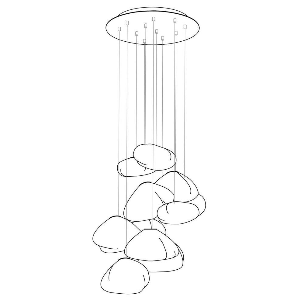 73 Random Glass Pendant Light - Lumpaz