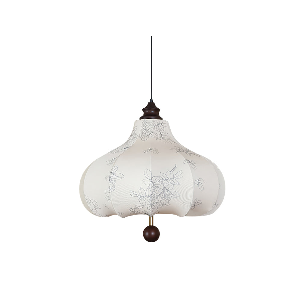 Chestnut Fabric Pendant Lamp - Lumpaz
