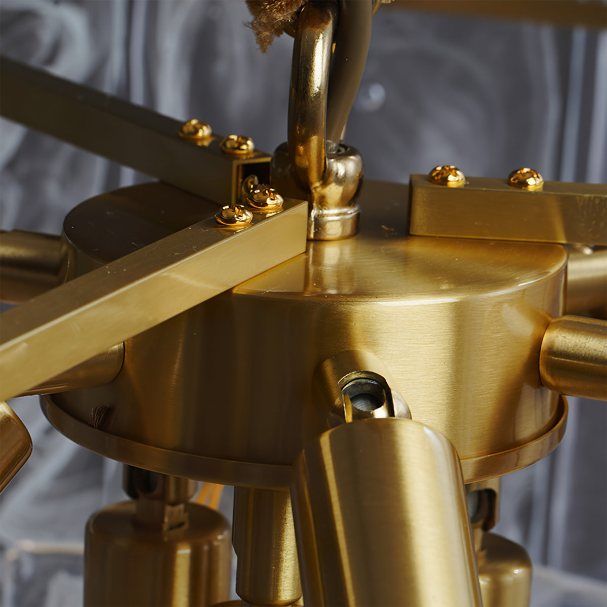 Nason Brass Chandelier - Lumpaz