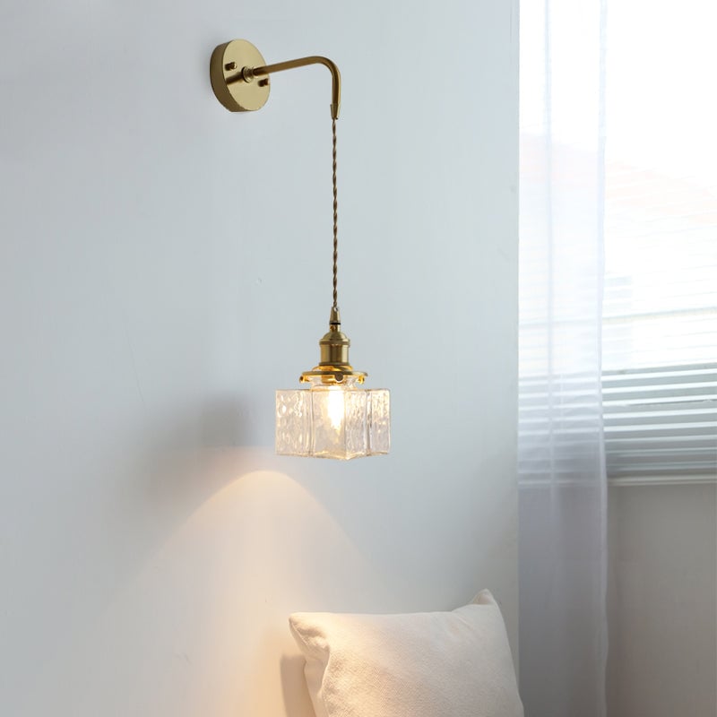 Jewel Glass Brass Wall Lamp - Lumpaz