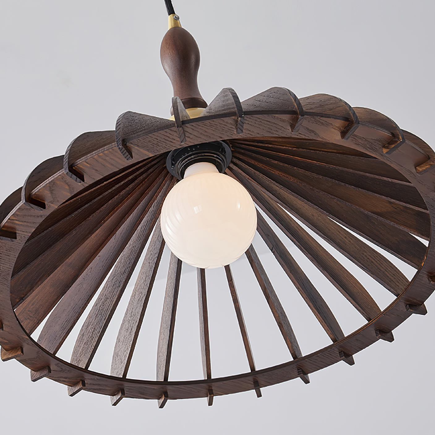 Umbrella Wood Pendant Lamp - Lumpaz