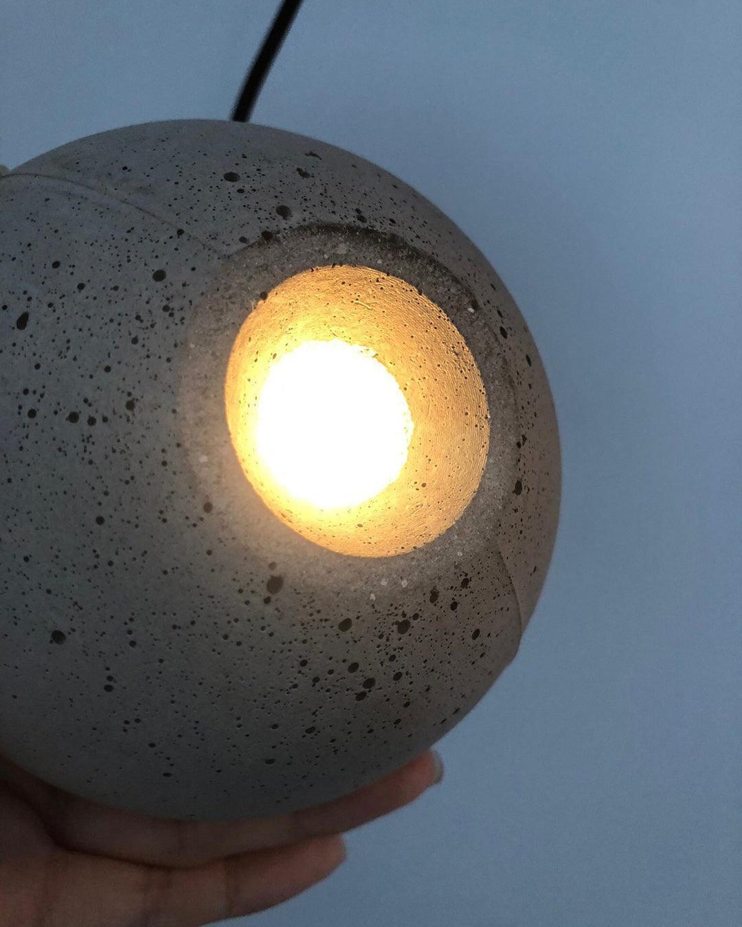 Moon Cement Pendant Lamp - Lumpaz