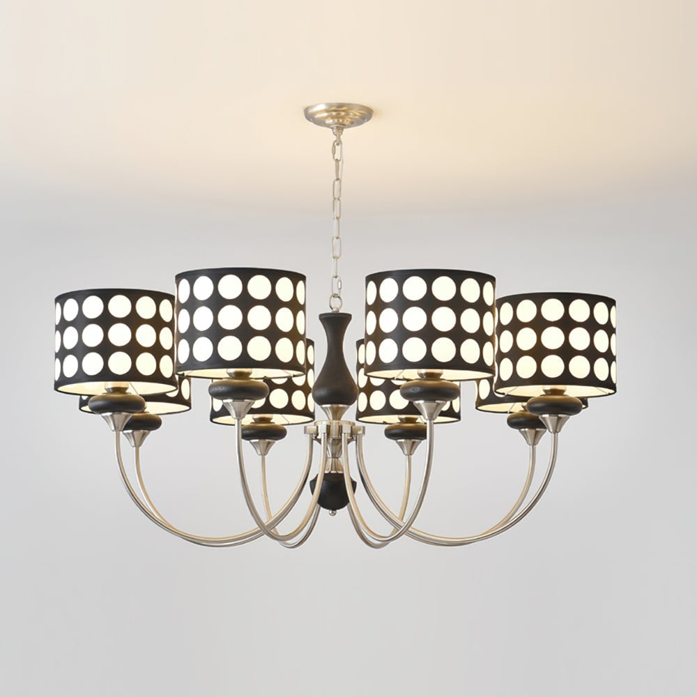 Black Polka Dots Chandelier - Lumpaz