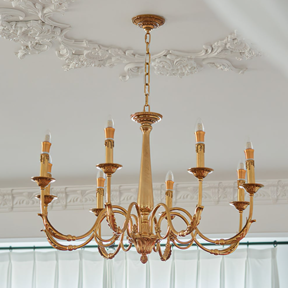 Candle Brass Chandelier - Lumpaz
