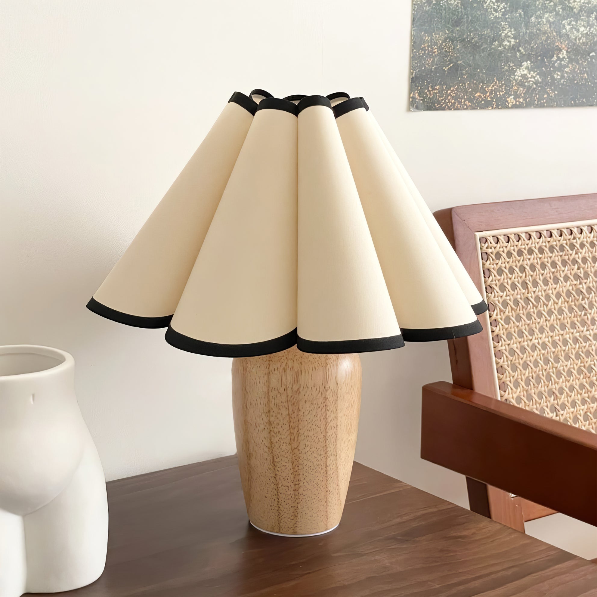 Vintage Fluted Table Lamp - Lumpaz