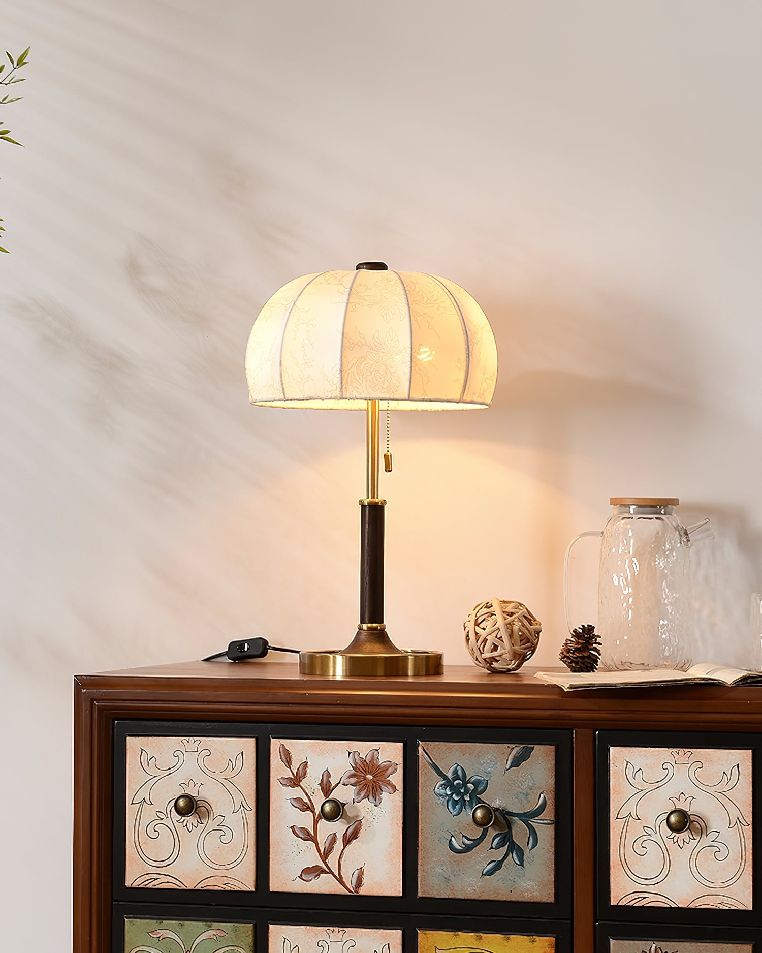 Orchid Fabric Table Lamp - Lumpaz