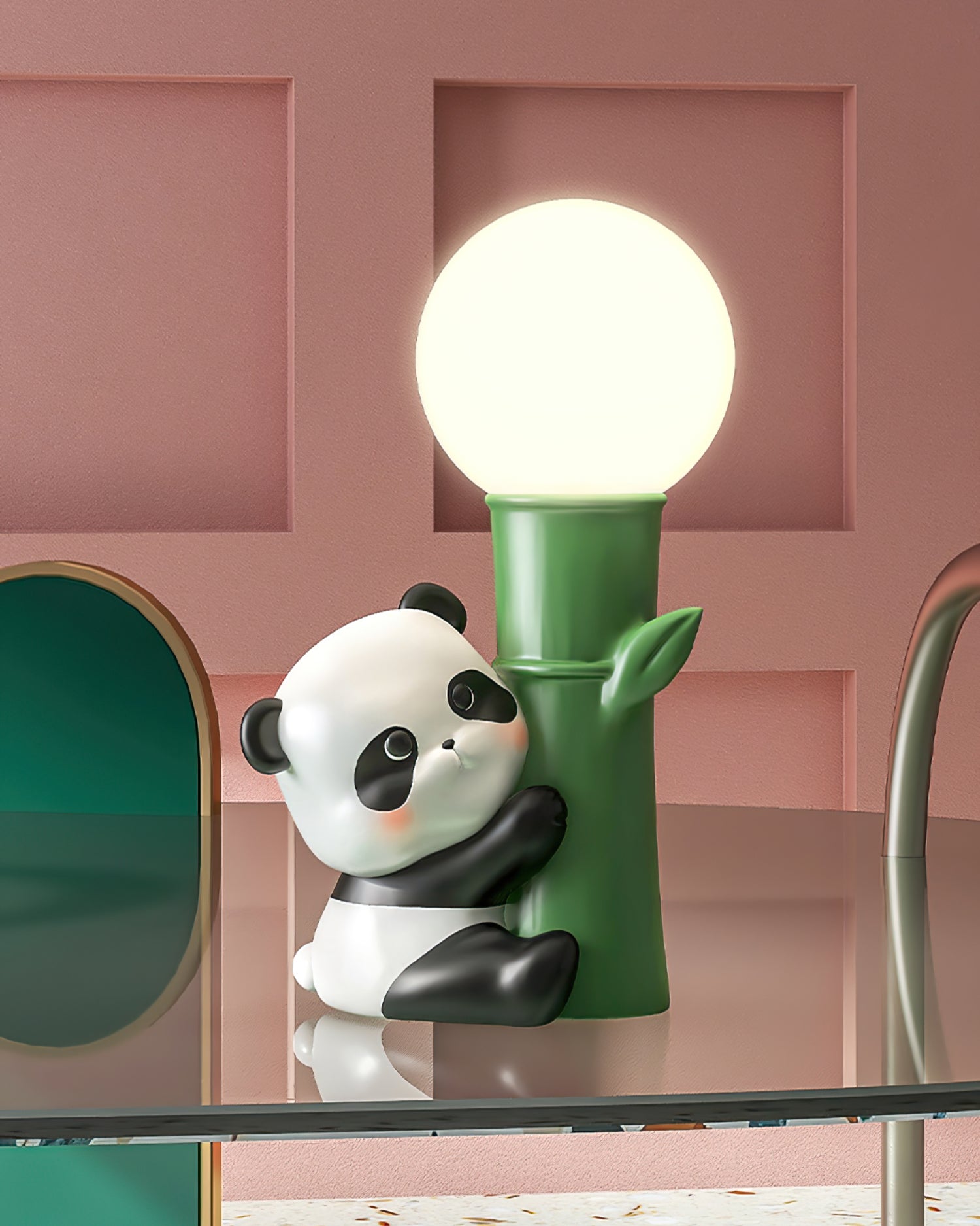 Panda Bamboo Table Lamp - Lumpaz