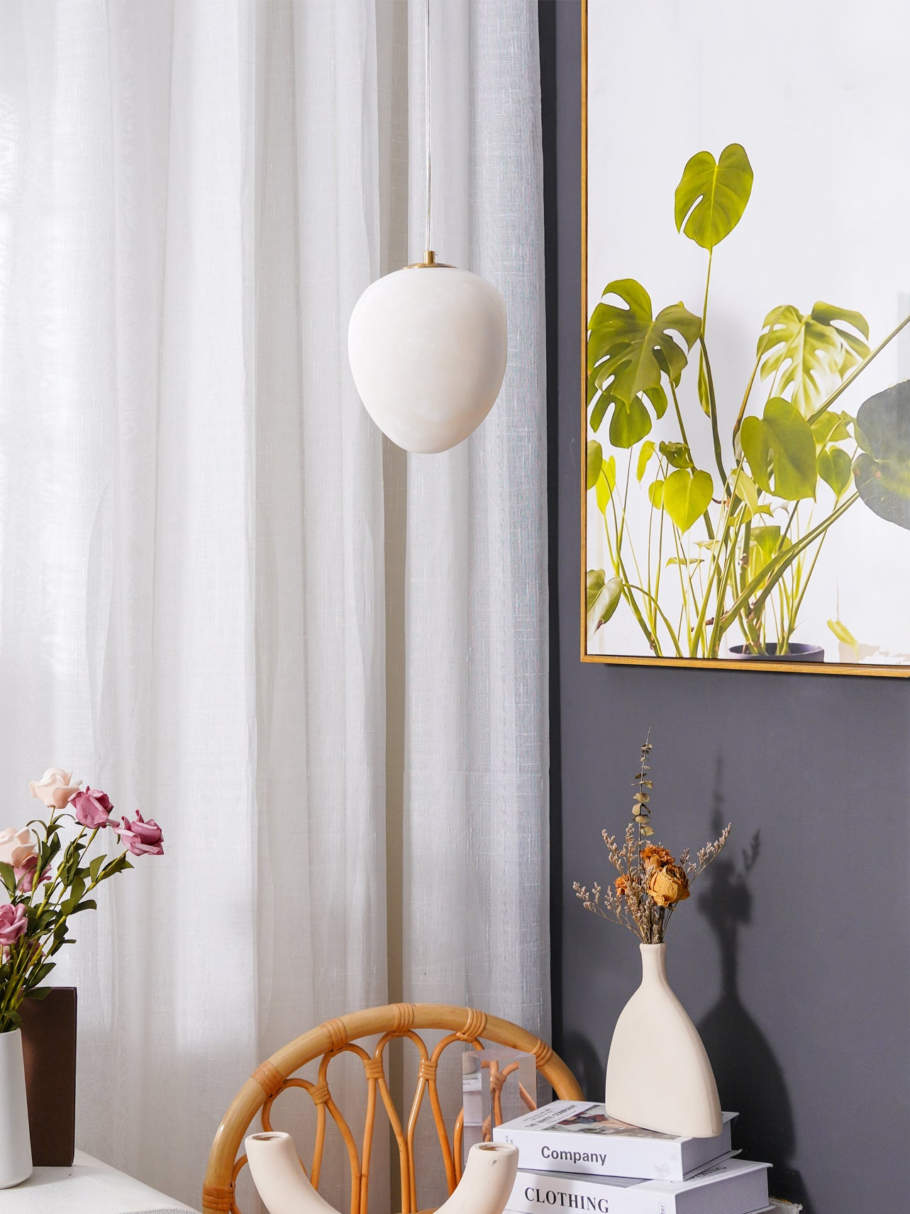 Goose Alabaster Pendant lamp - Lumpaz