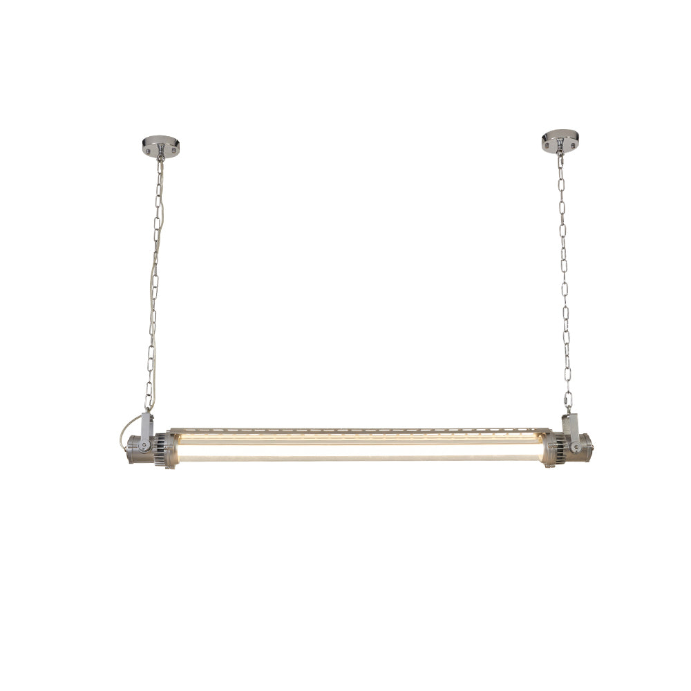 Double Tube Silver Chandelier - Lumpaz