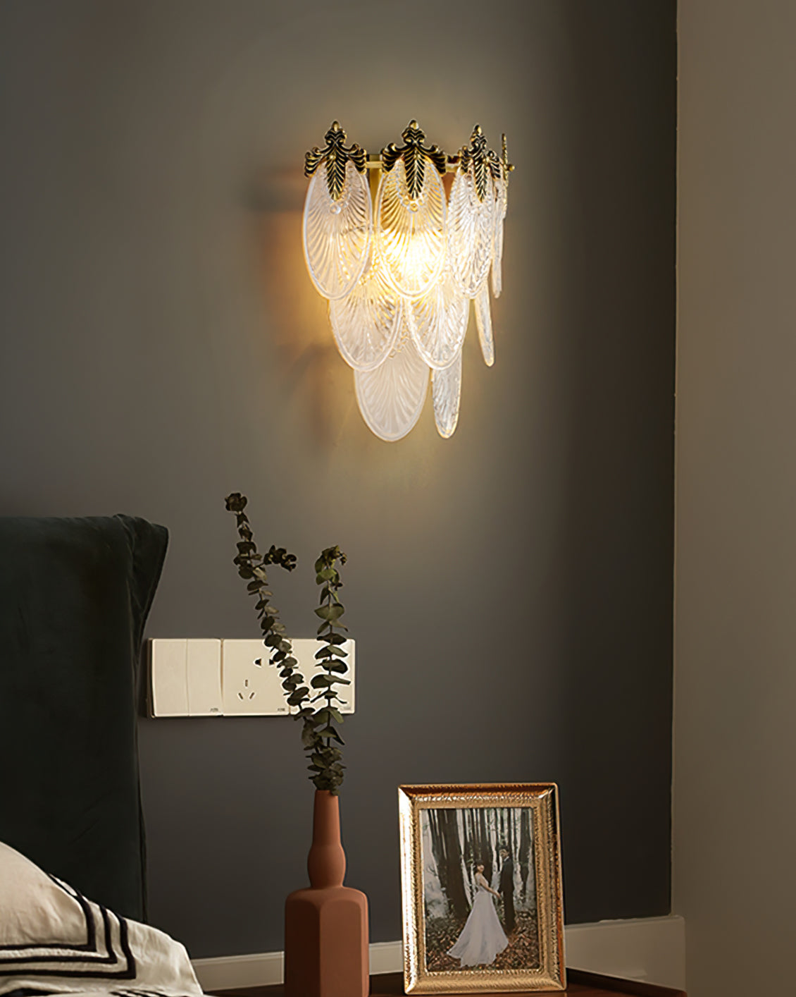 Giulia Brass Wall Lamp - Lumpaz