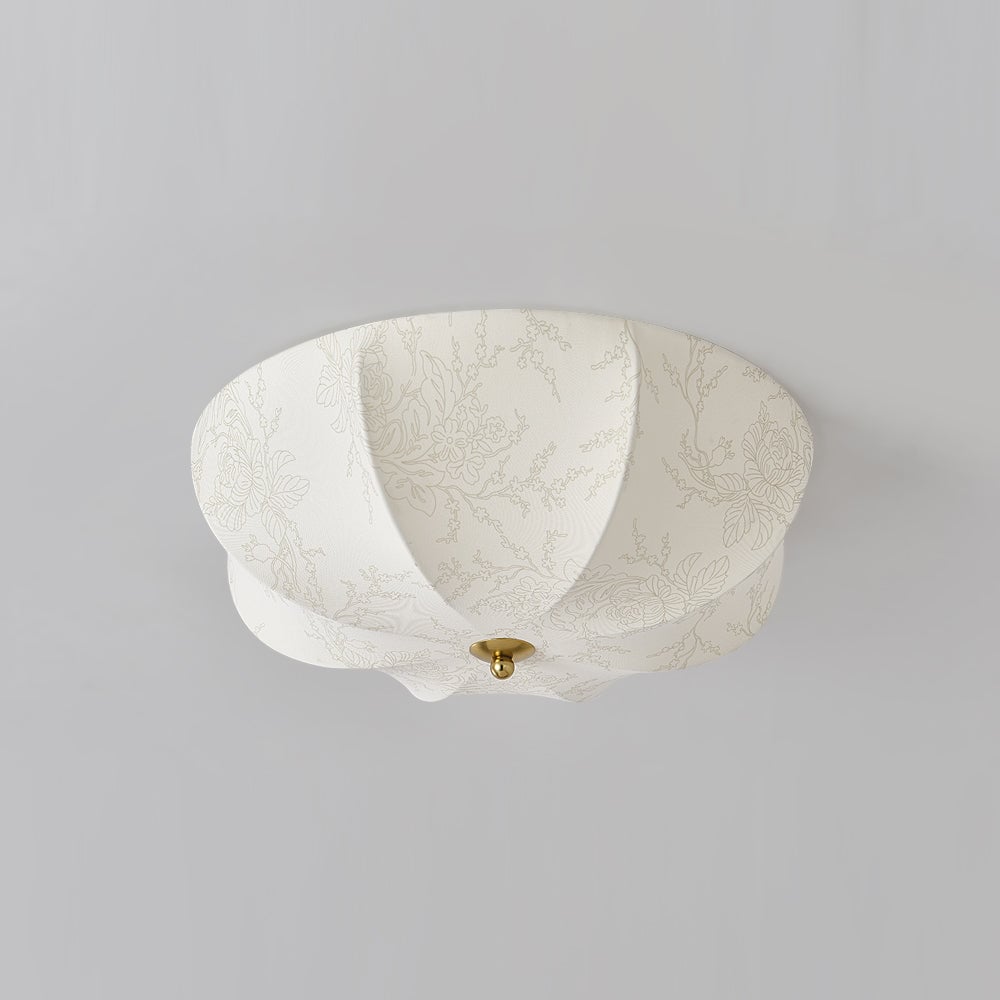 Orchid Fabric Ceiling Lamp - Lumpaz