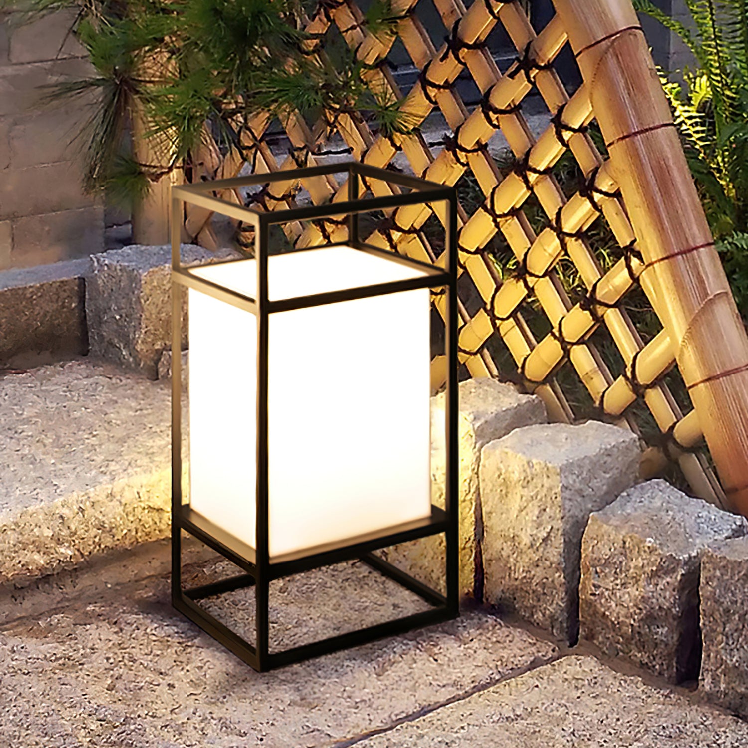 Cleo Lantern Outdoor Table Lamp - Lumpaz