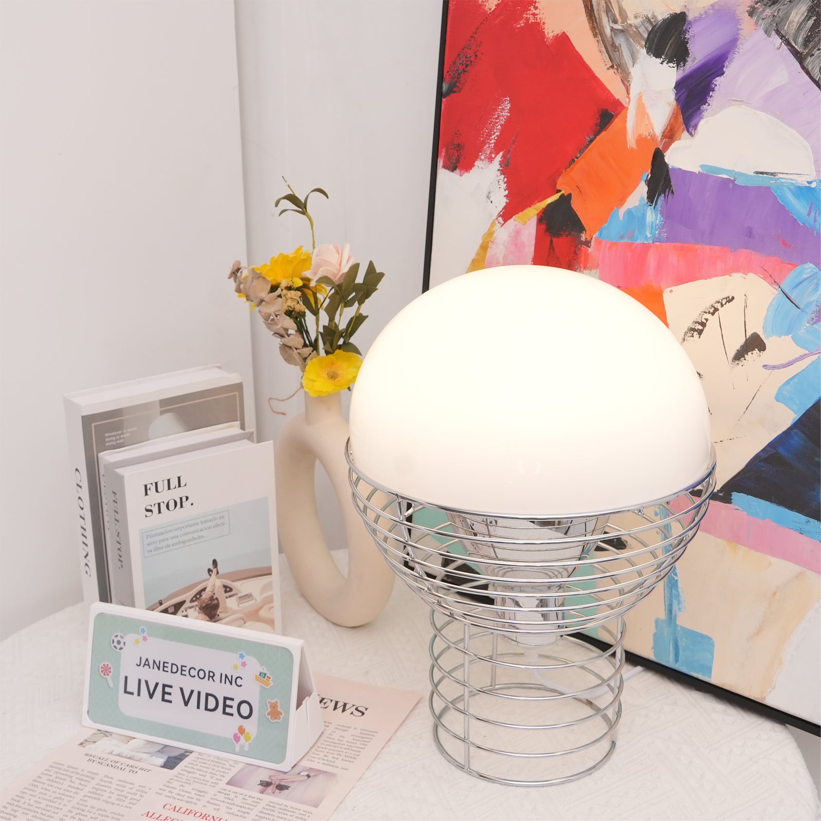 Wire Table Lamp - Lumpaz
