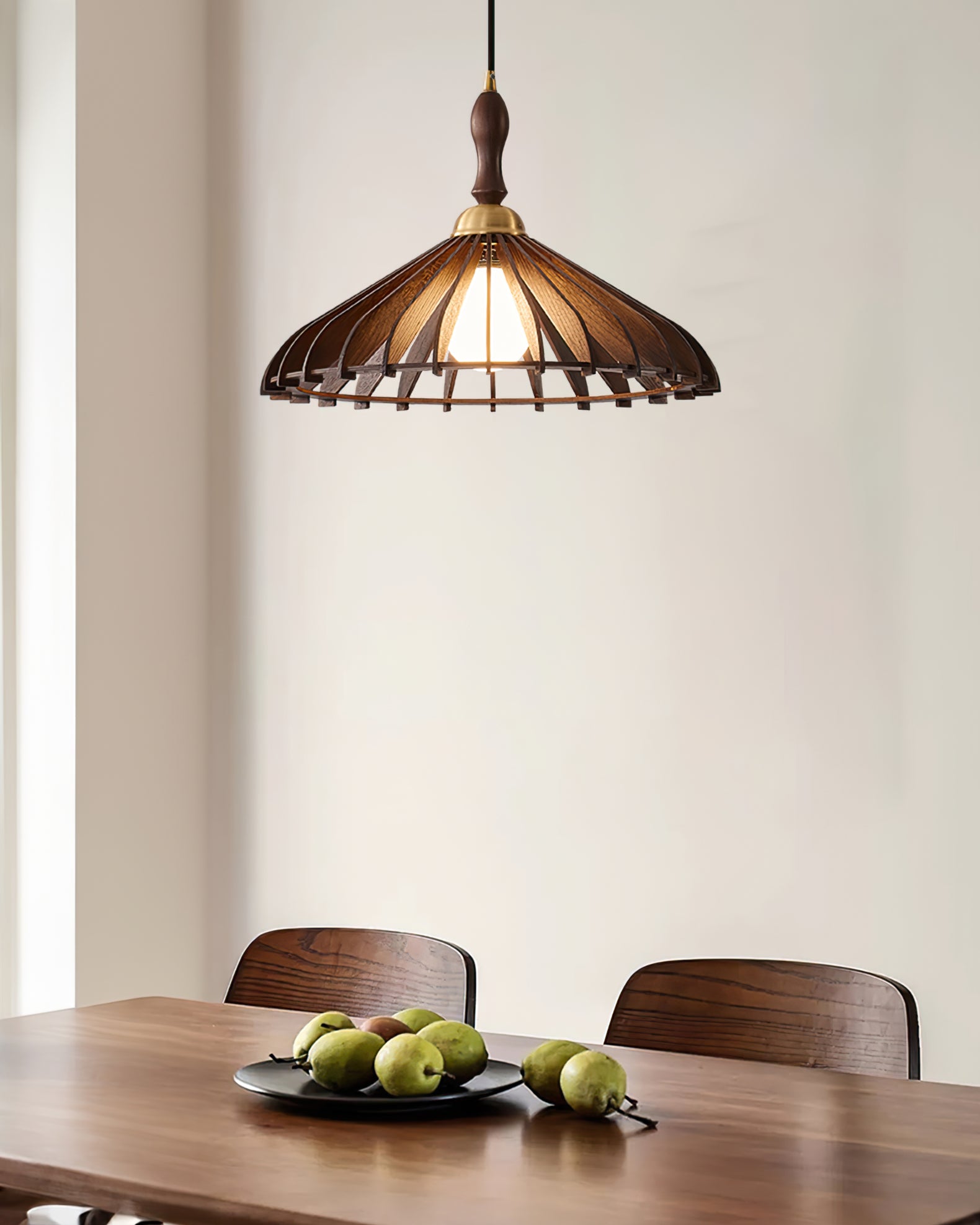 Umbrella Wood Pendant Lamp - Lumpaz