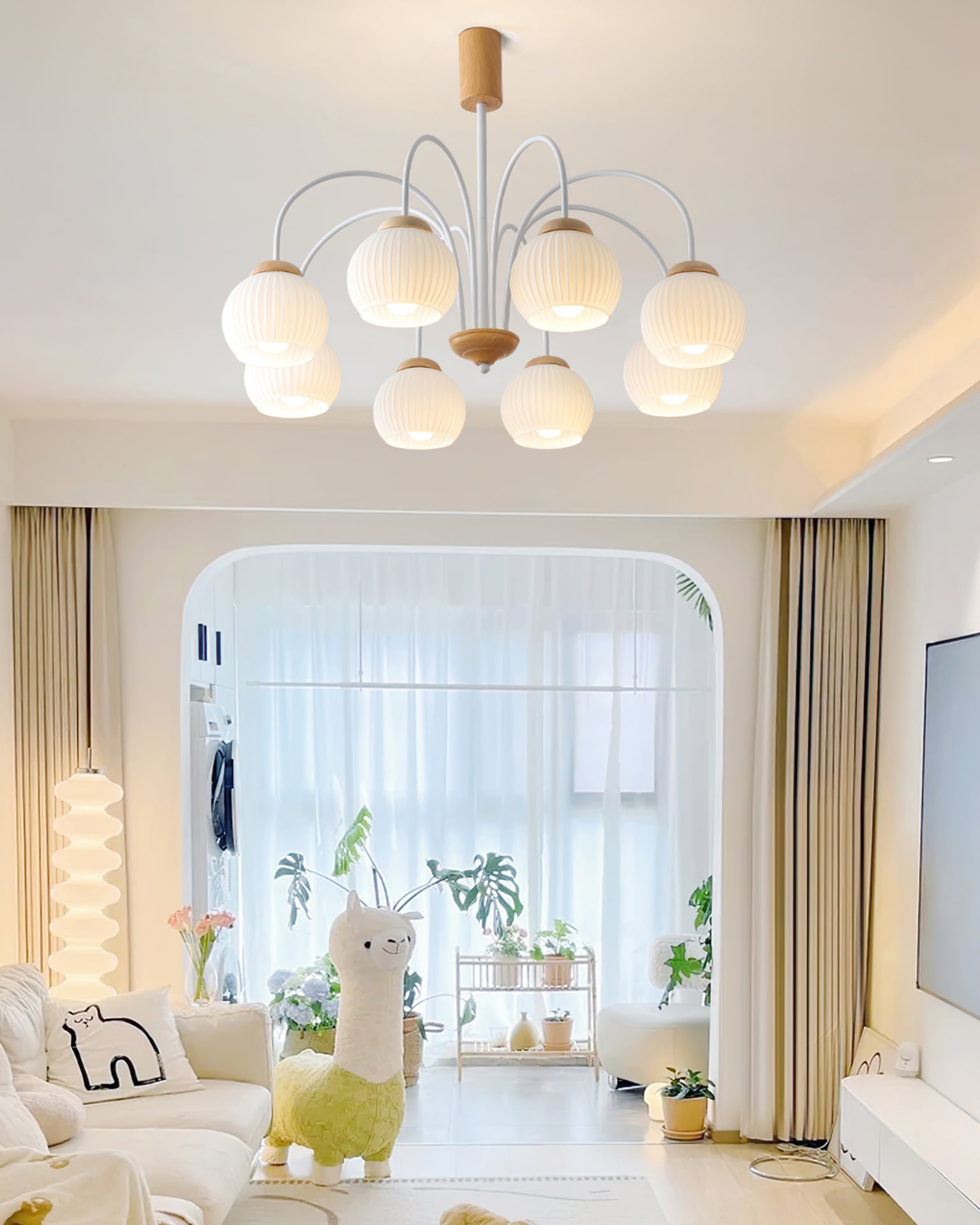 Molecural Wood Chandelier - Lumpaz