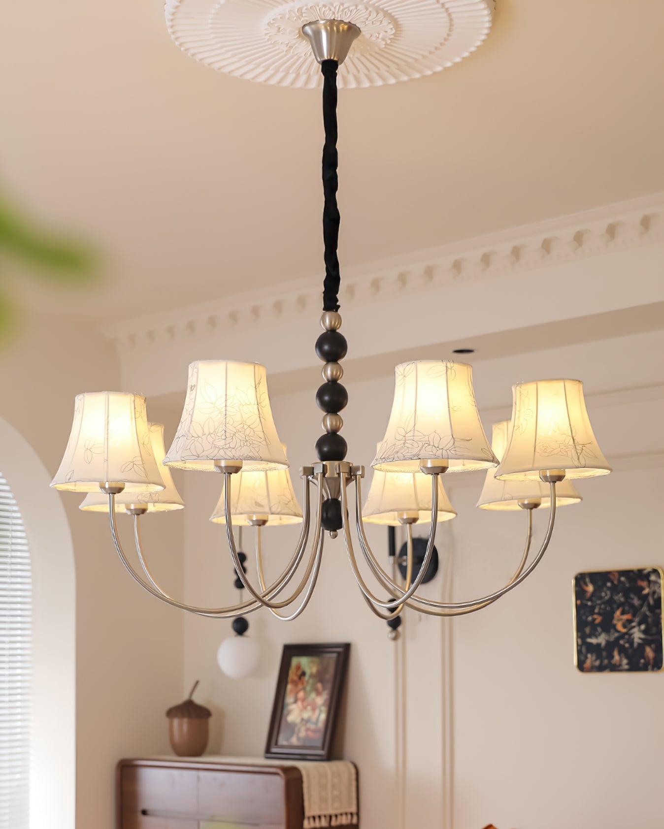 Orchid Fabric Chandelier - Lumpaz