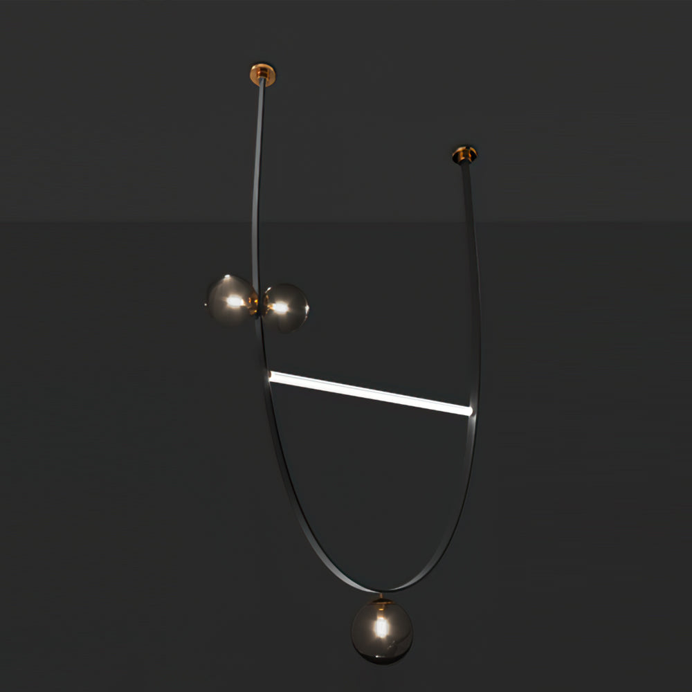 Belt Leather Ball Chandelier - Lumpaz