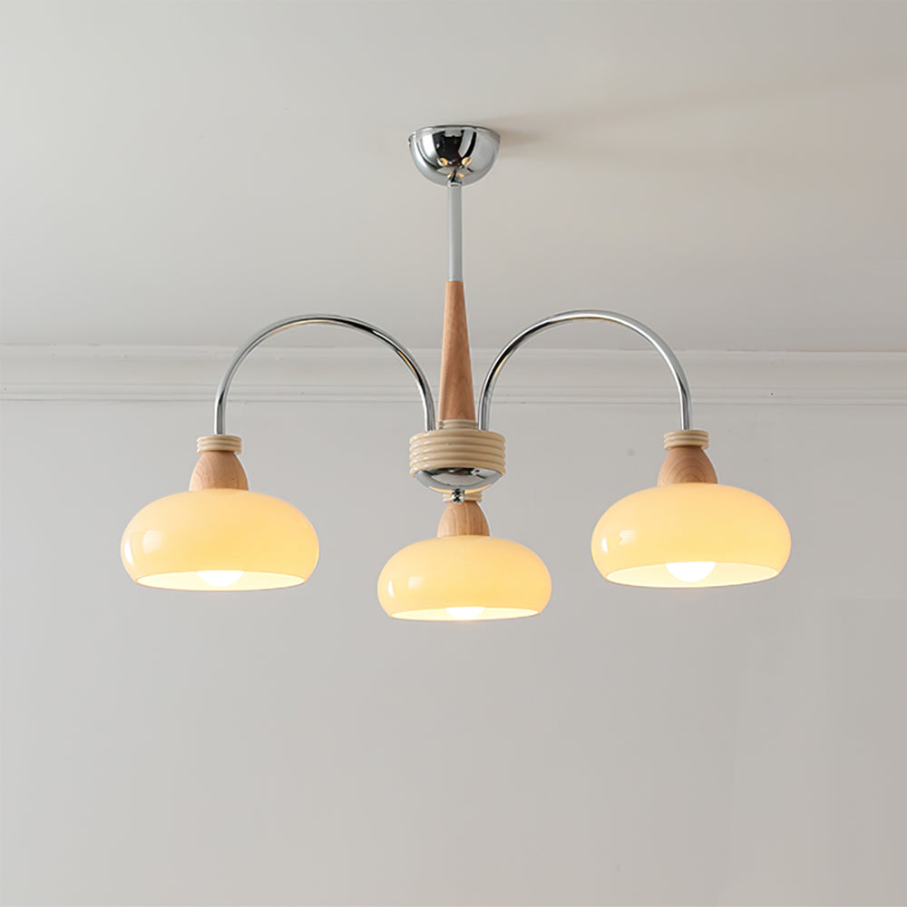 Persimmon Wood Chandelier - Lumpaz
