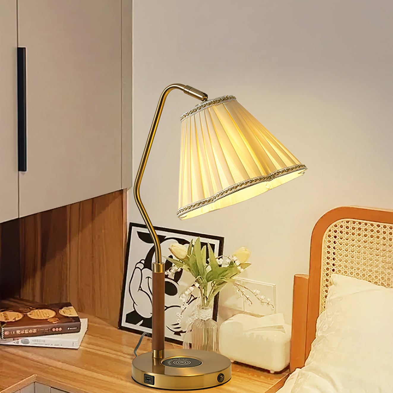 Florentine Fabric Table Lamp - Lumpaz