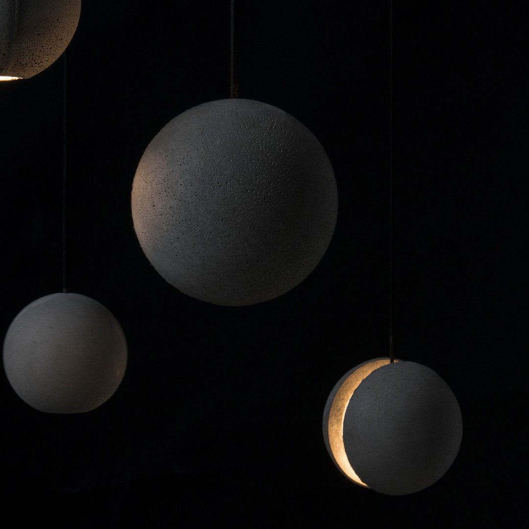 Moon Cement Pendant Lamp - Lumpaz