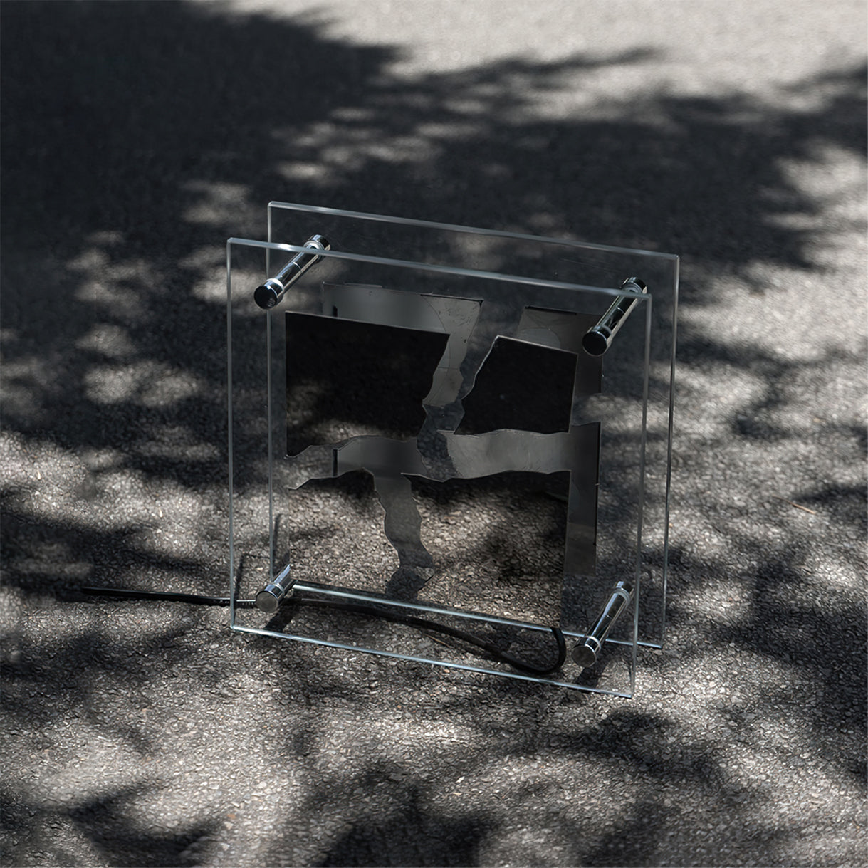 Square Glass Table Lamp - Lumpaz