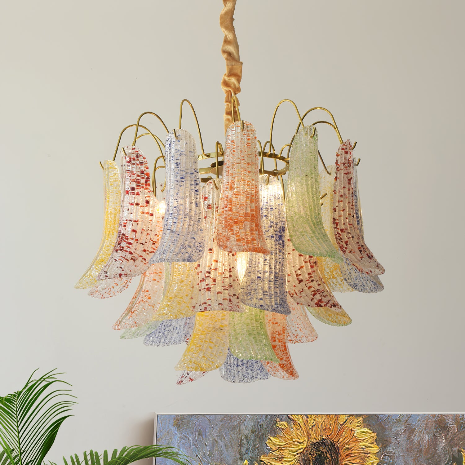 Mazzega Murano Glass Chandelier - Lumpaz