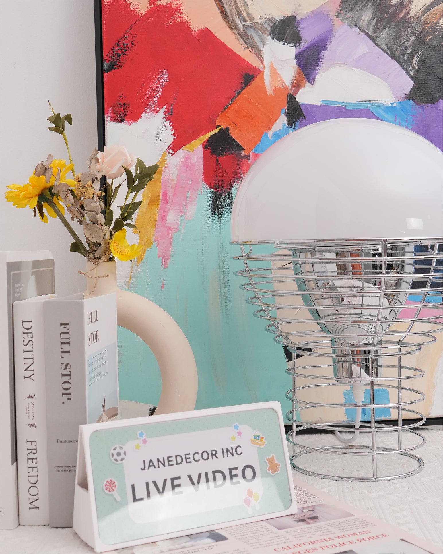 Wire Table Lamp - Lumpaz