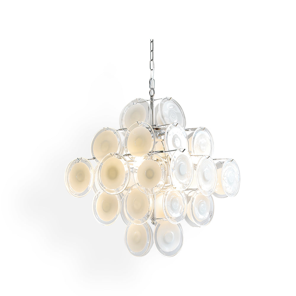 Medallion Glass Chandelier - Lumpaz