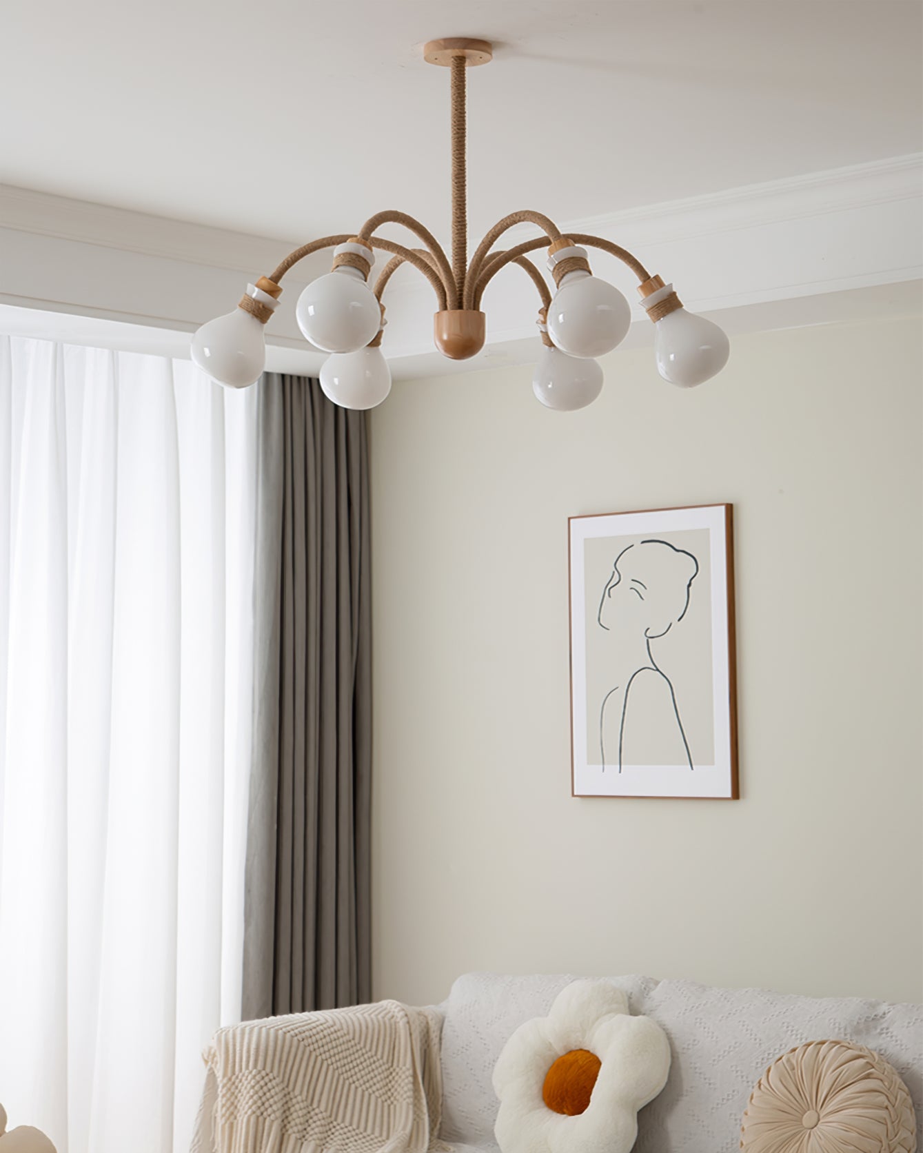 Hemp Rope Chandelier - Lumpaz