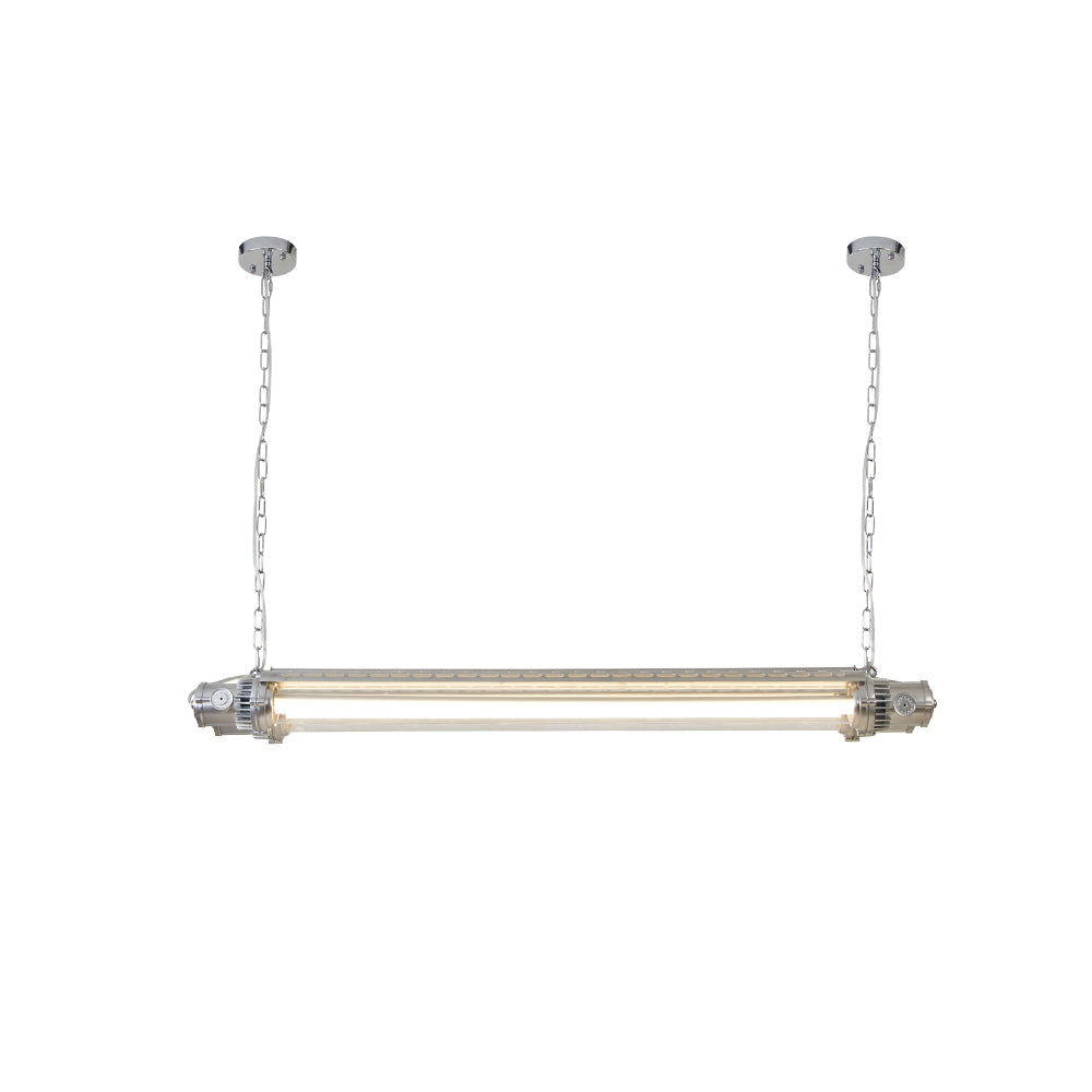 Double Tube Silver Chandelier - Lumpaz