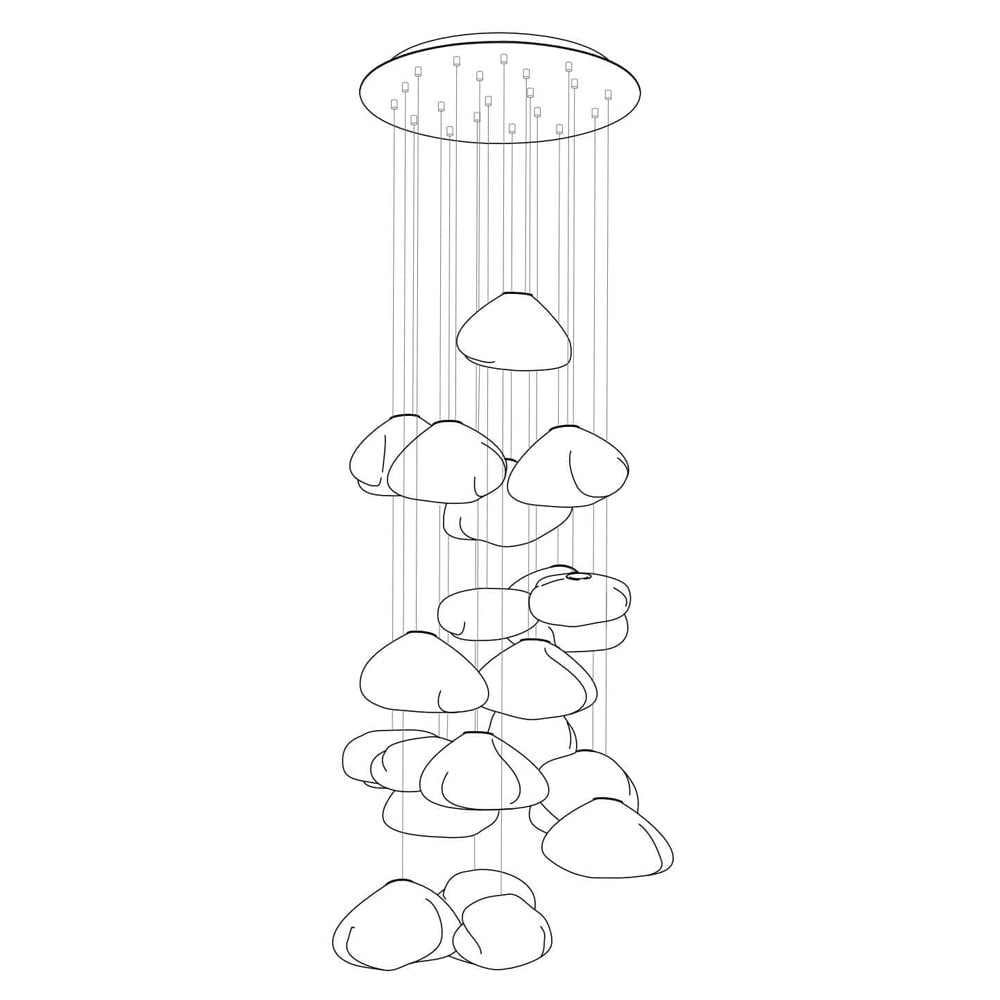 73 Random Glass Pendant Light - Lumpaz