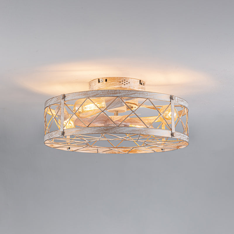 Davian With Remote Ceiling Fan Lamp - Lumpaz