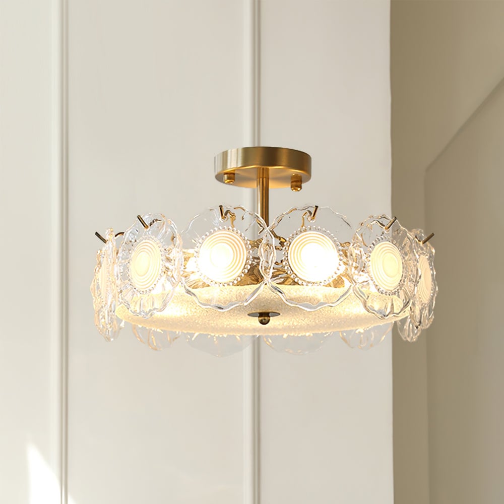 Pobllem Glass Ceiling Lamp - Lumpaz