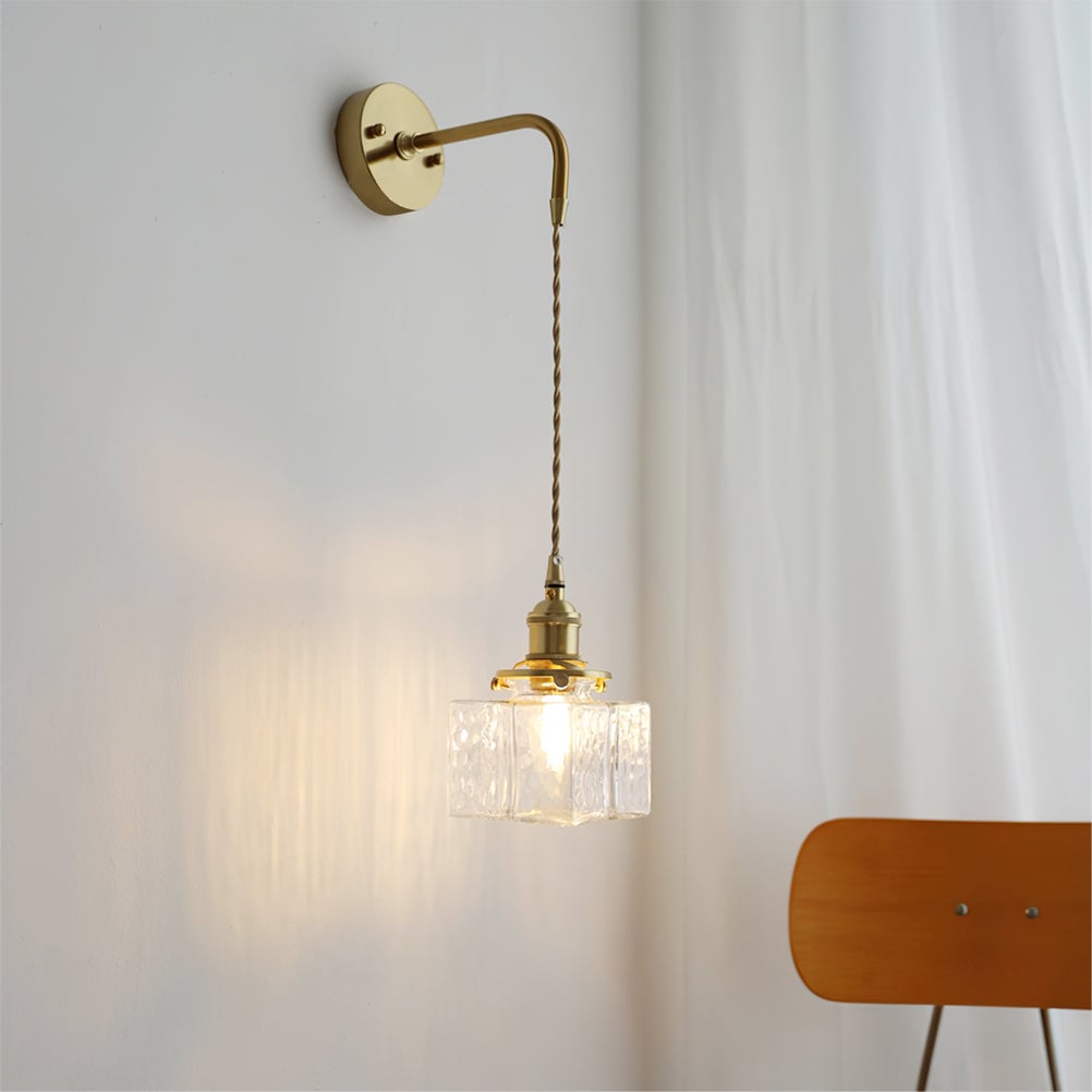 Jewel Glass Brass Wall Lamp - Lumpaz