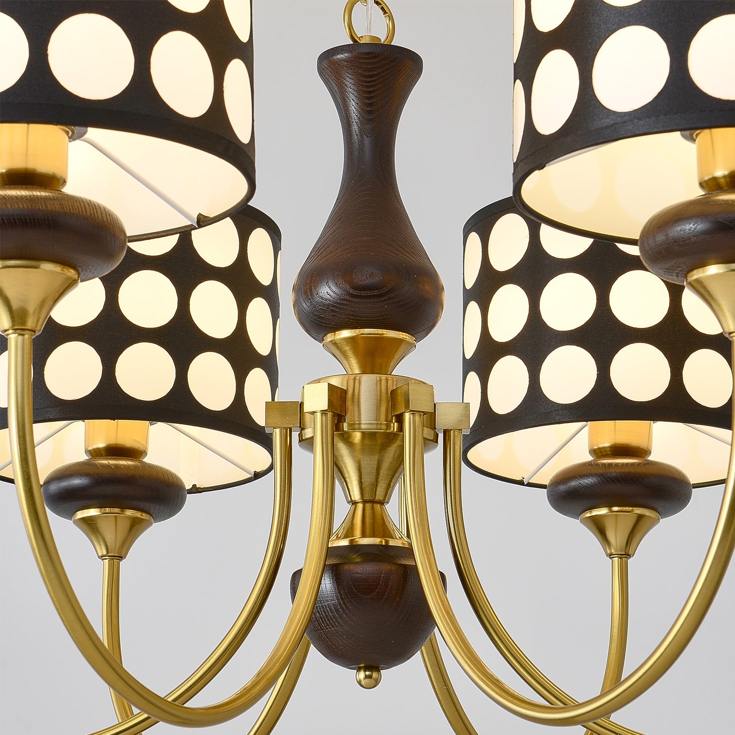 Black Polka Dots Chandelier - Lumpaz