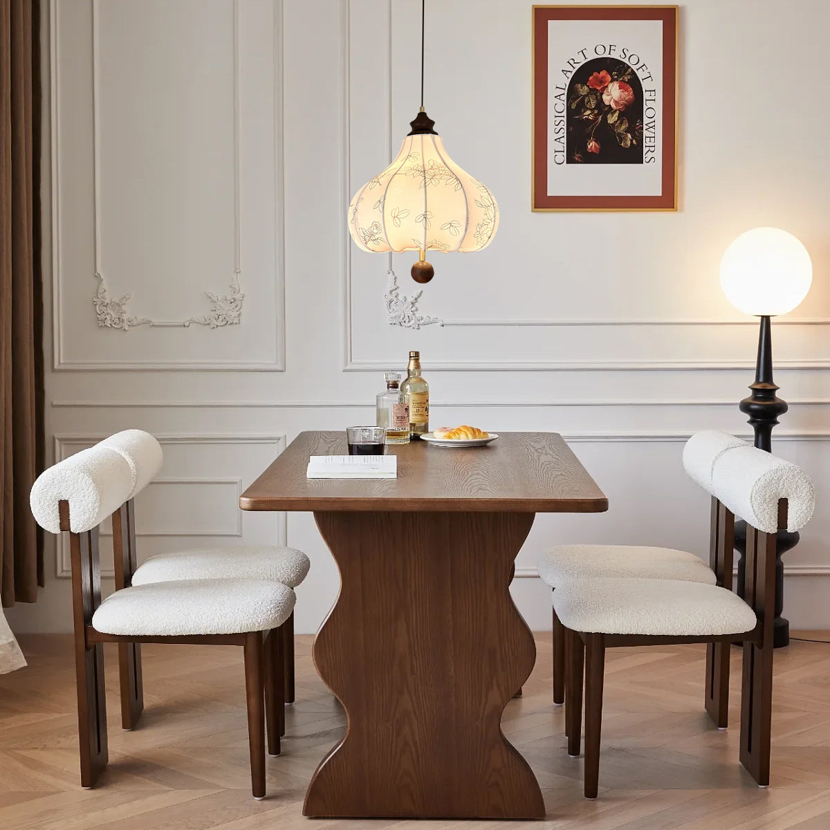 Chestnut Fabric Pendant Lamp - Lumpaz