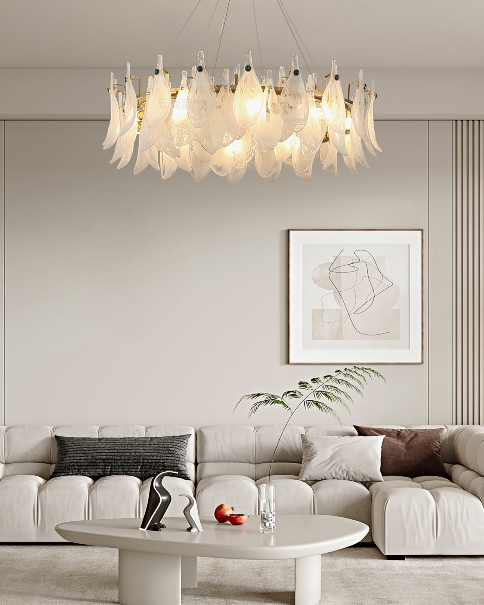 Valentino Cloud Glass Chandelier - Lumpaz